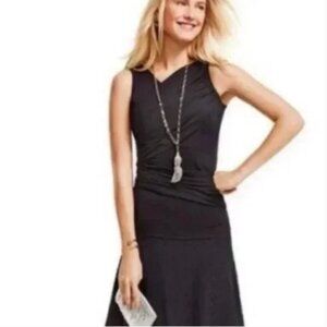 CAbi Black Ruched Sides Style 261 Sleeveless Top Size Medium